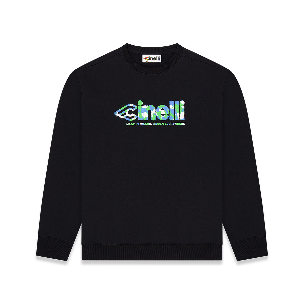 cinelli-felpa-girocollo-global-cycling-black image 1