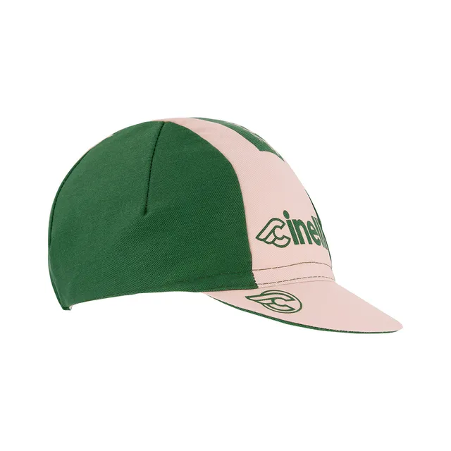 cinelli-pressure-2-cappellino-ciclismo-green-pink image 1