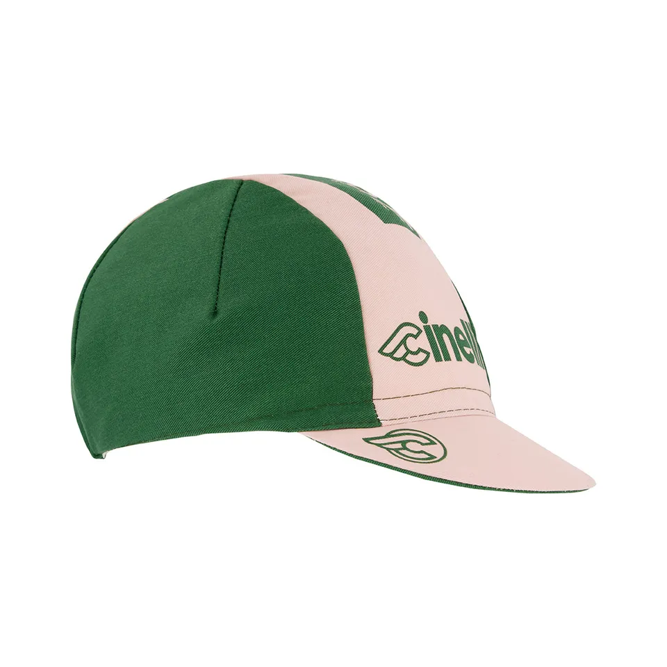 cinelli-pressure-2-cappellino-ciclismo-green-pink image 1