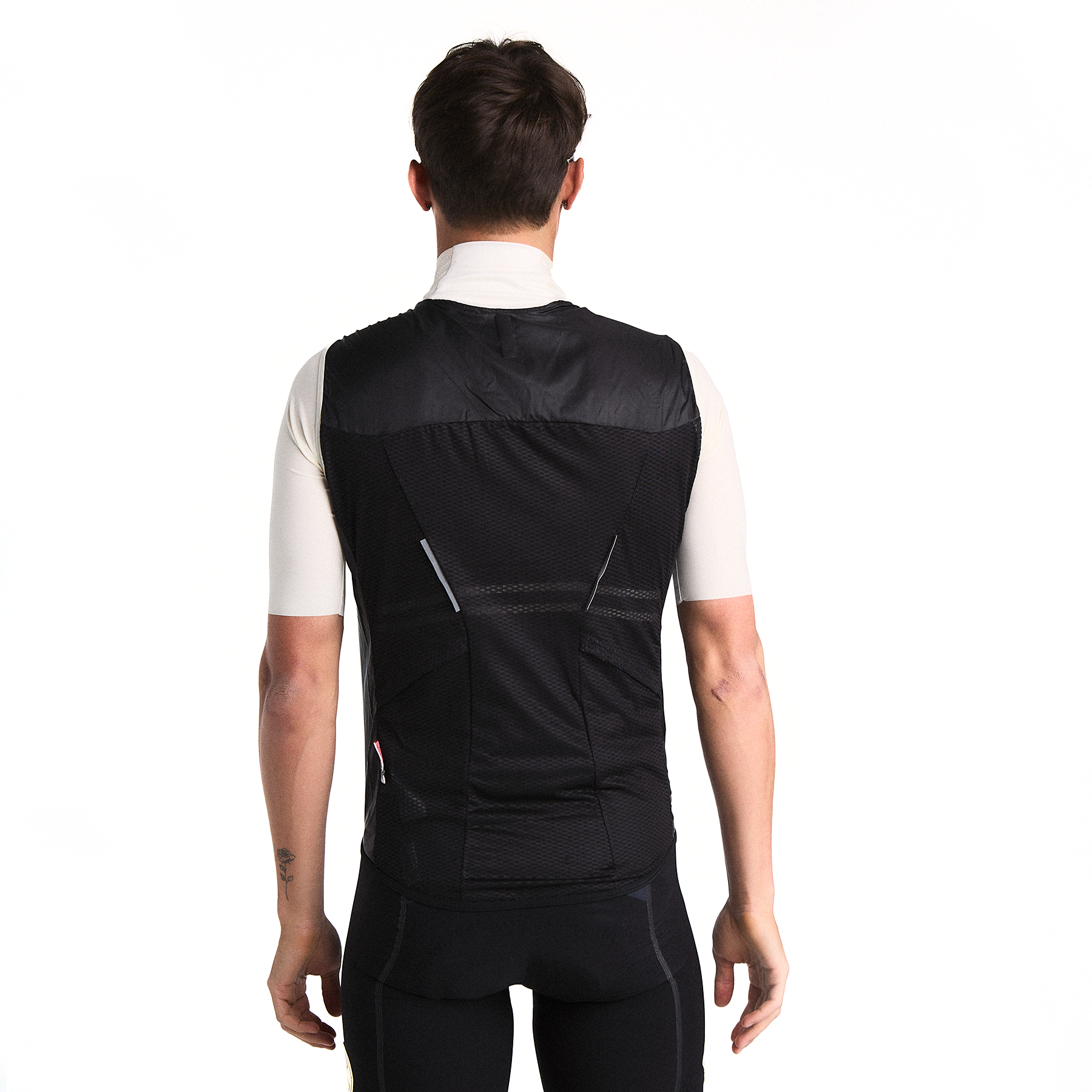 cinelli-supercorsa-gilet-antivento-nero-e-bianco image 4