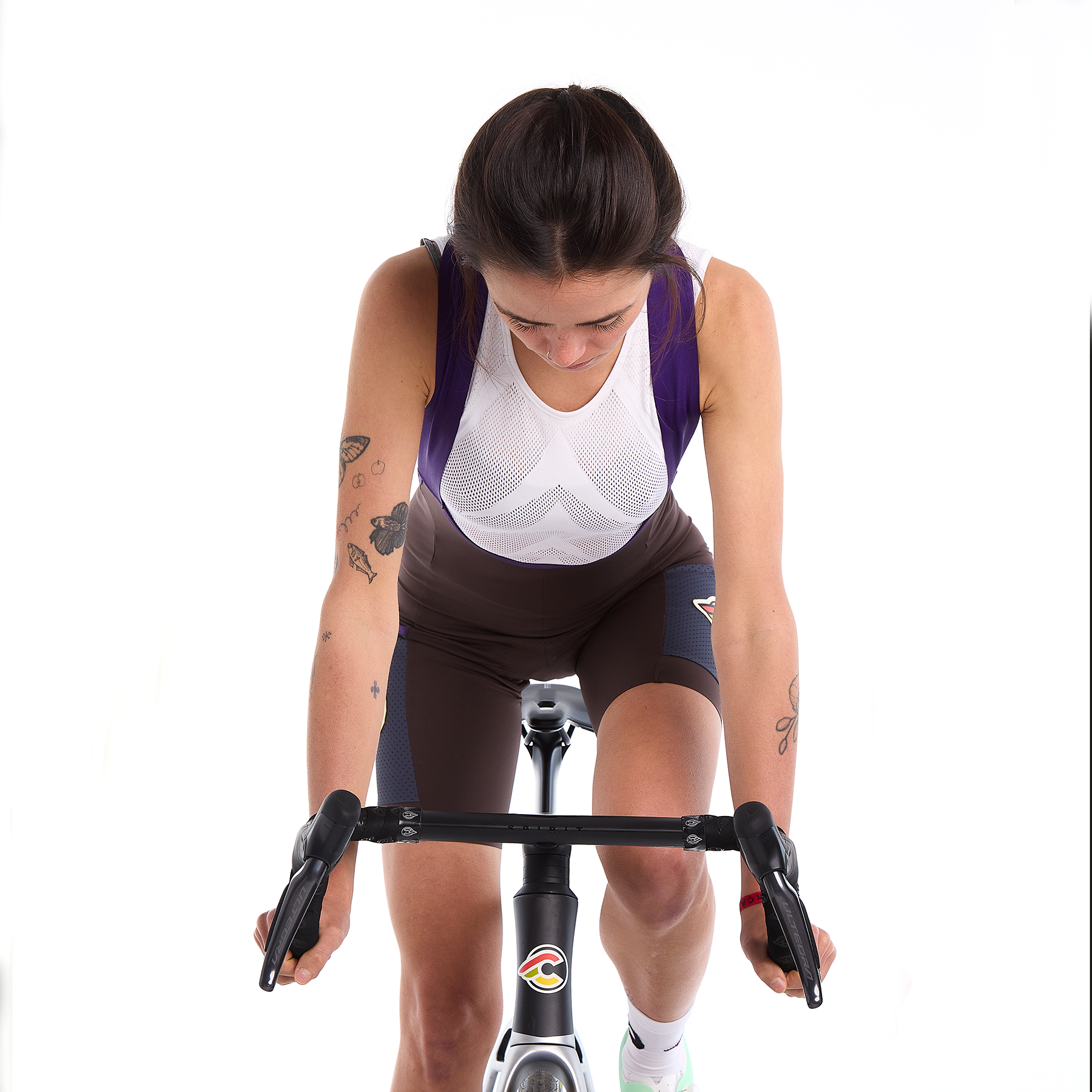 cinelli-tempo-cargo-gravel-pantaloncino-con-bretelle-donna-viola image 7