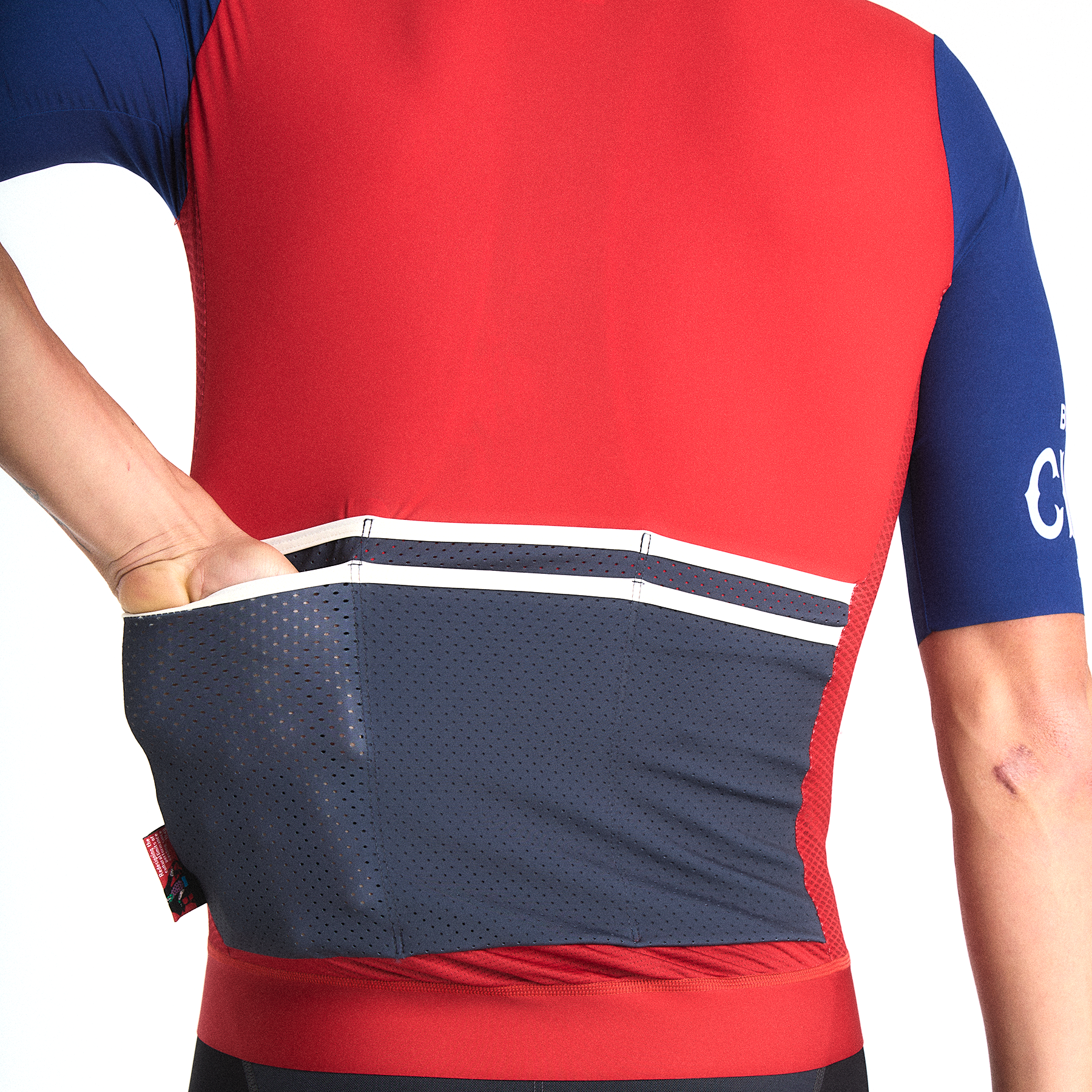cinelli-supercorsa-targa-maglia-ciclismo-rosso-e-blu image 3