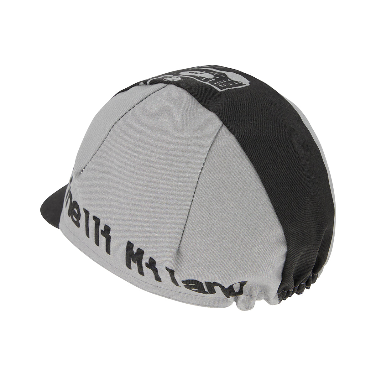 cinelli-silver-bootleg-cappellino-ciclismo-nero-argento image 2