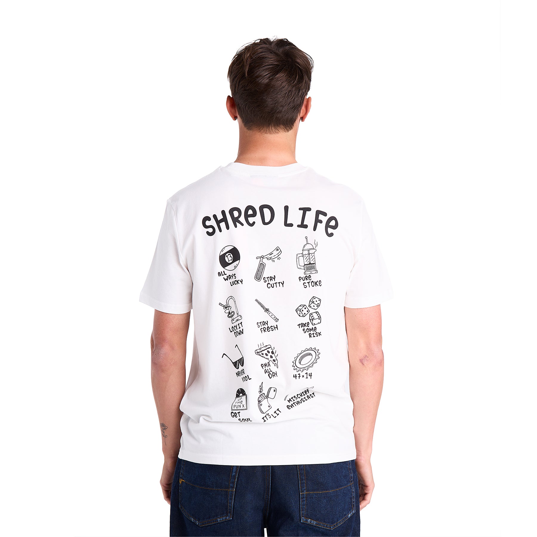 cinelli-chas-christiansen-shred-life-t-shirt-cotone-bianca image 4