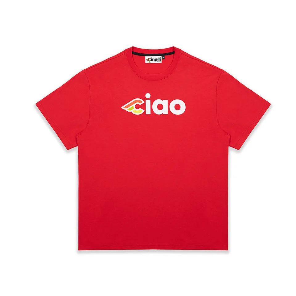 cinelli-ciao-2-t-shirt-rossa-cotone-organico image 1