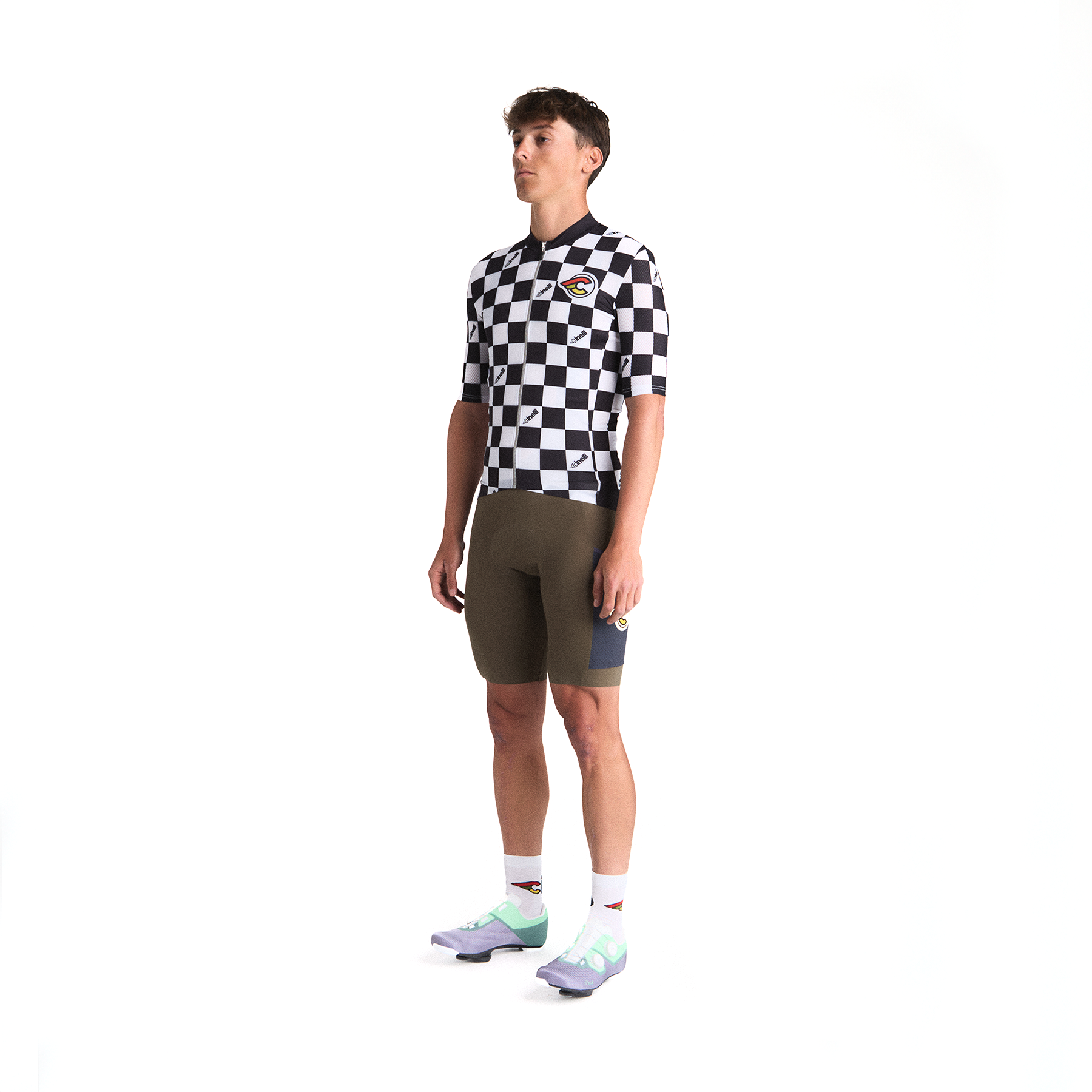 cinelli-tempo-5-maglia-ciclismo-nero-bianco image 2