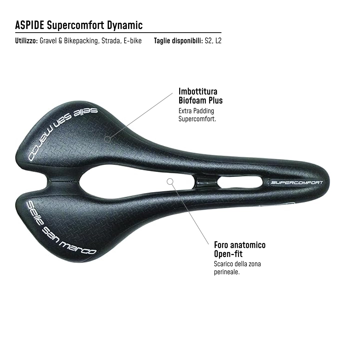 selle-san-marco-aspide-supercomfort-dynamic-sella-bici-gravel-l2-nero image 4