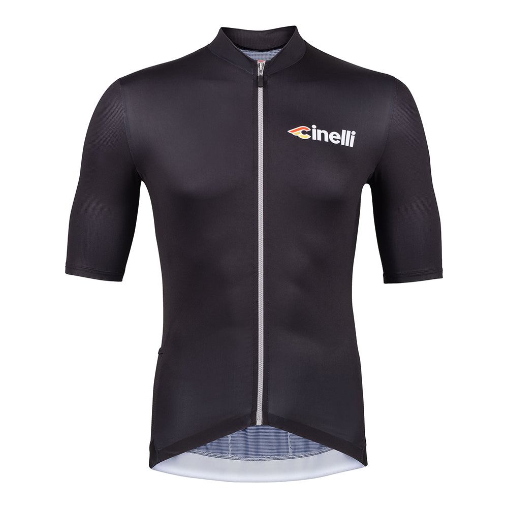 cinelli-tempo-maglia-ciclismo-nero-grigio image 1