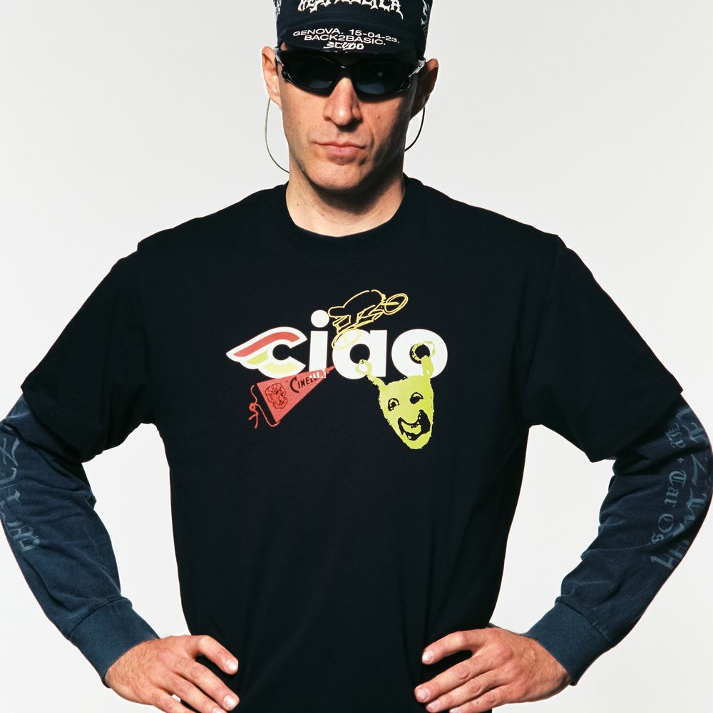 cinelli-ciao-icons-t-shirt-nera-cotone-160g-made-in-italy image 2