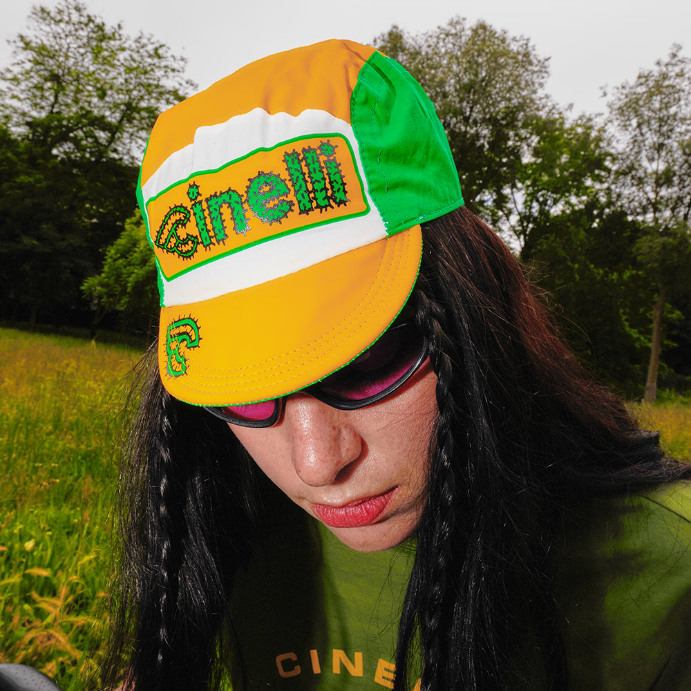 cinelli-explorer-cappellino-cactus-giallo-bianco image 5