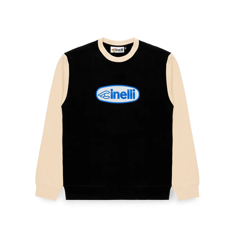 cinelli-crewneck-oval-black-white-felpa-girocollo image 1