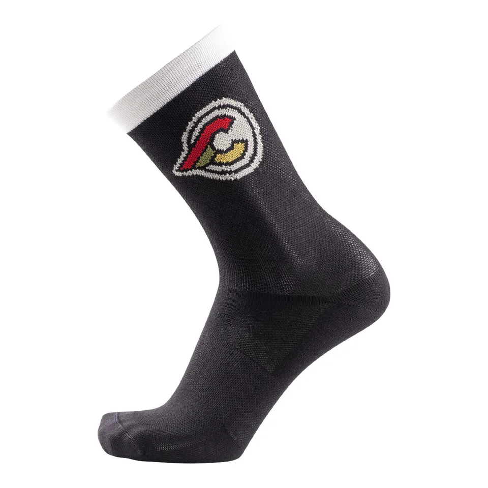 cinelli-socks-tempo-winged-c-black-white-calzini-ciclismo image 1