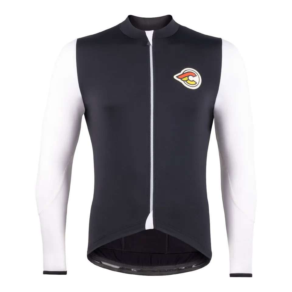 cinelli-supercorsa-maglia-manica-lunga-nero-bianco image 1