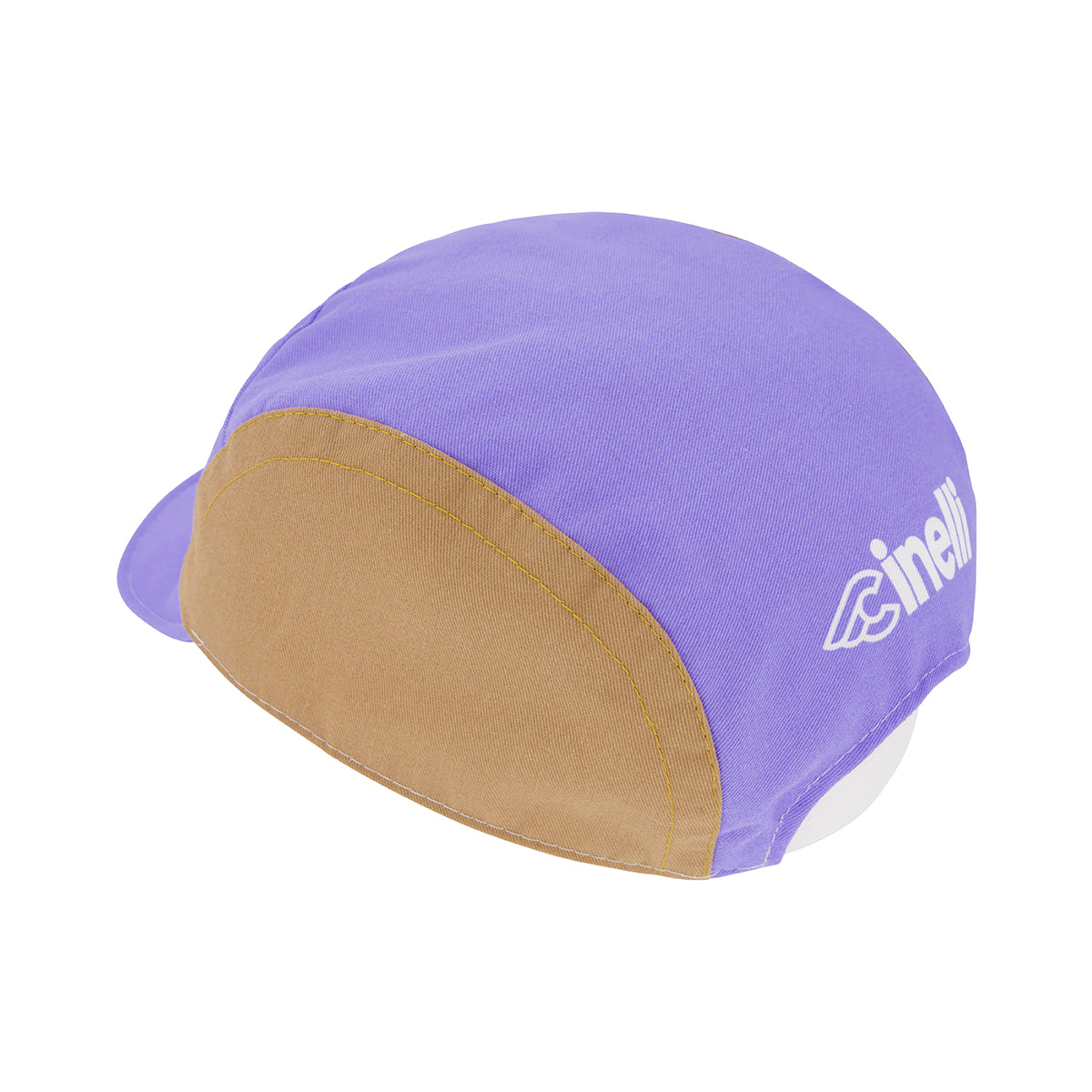 cinelli-explorer-cap-winged-c-cappellino-ciclismo-blu-e-sabbia image 2