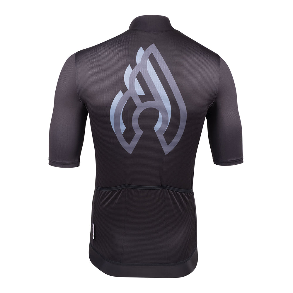 cinelli-tempo-maglia-ciclismo-nero-grigio image 2