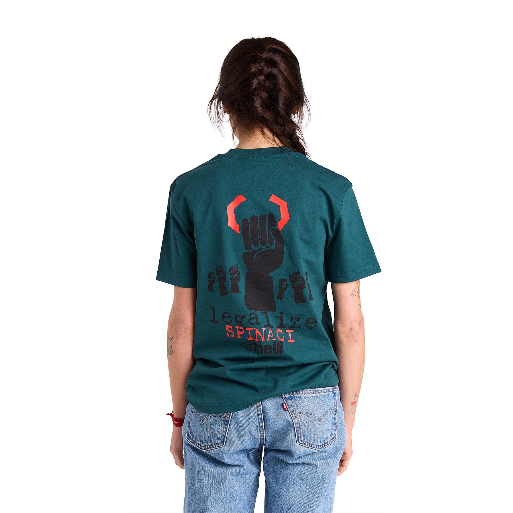 cinelli-legalize-spinaci-t-shirt-verde-cotone-bio image 4