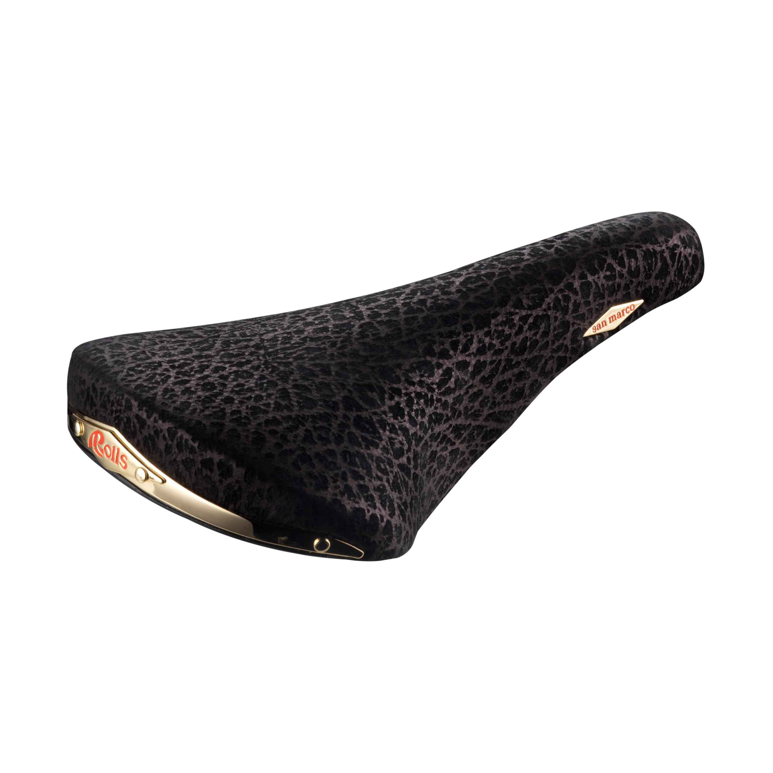 selle-san-marco-rolls-sella-bici-vintage-bottega-pelle-l1-nero-oro image 1
