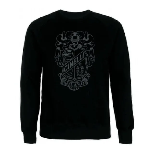cinelli-crest-black-felpa-girocollo-nero image 1