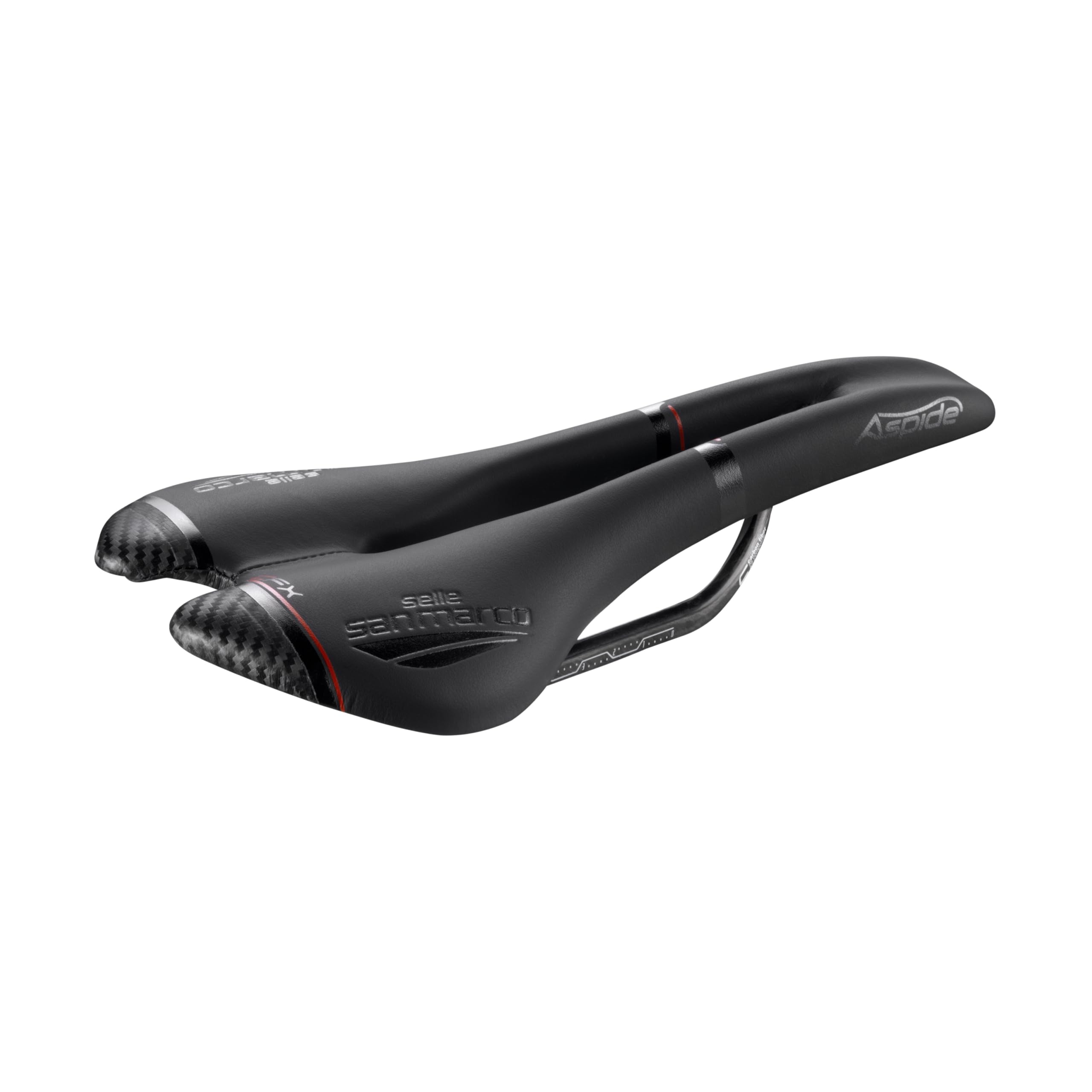 selle-san-marco-aspide-carbon-fx-sella-bici-da-strada-in-carbonio-con-binari-car image 1