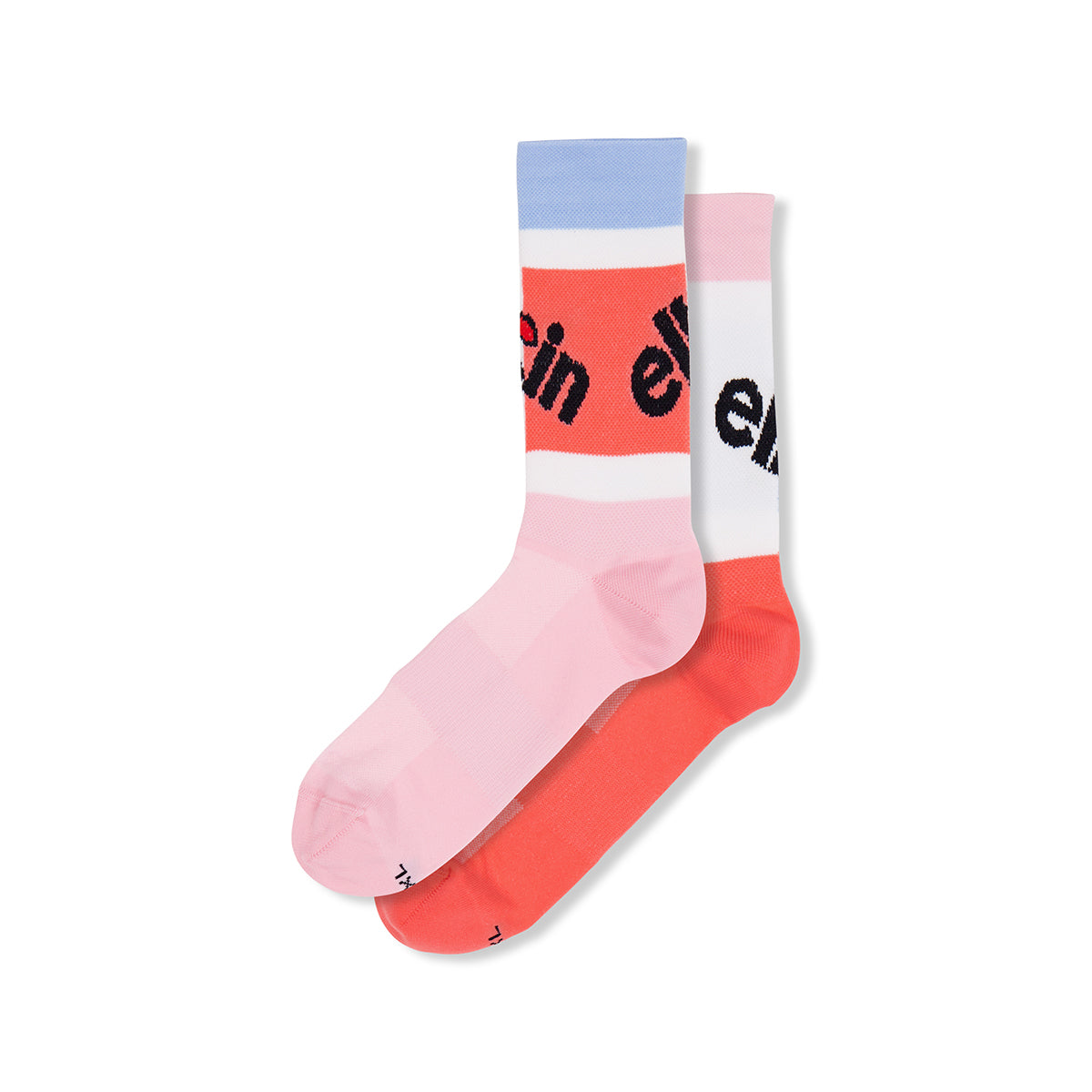 cinelli-cycling-socks-thelma-louise-red-and-pink-calze-ciclismo-made-in-italy image 2