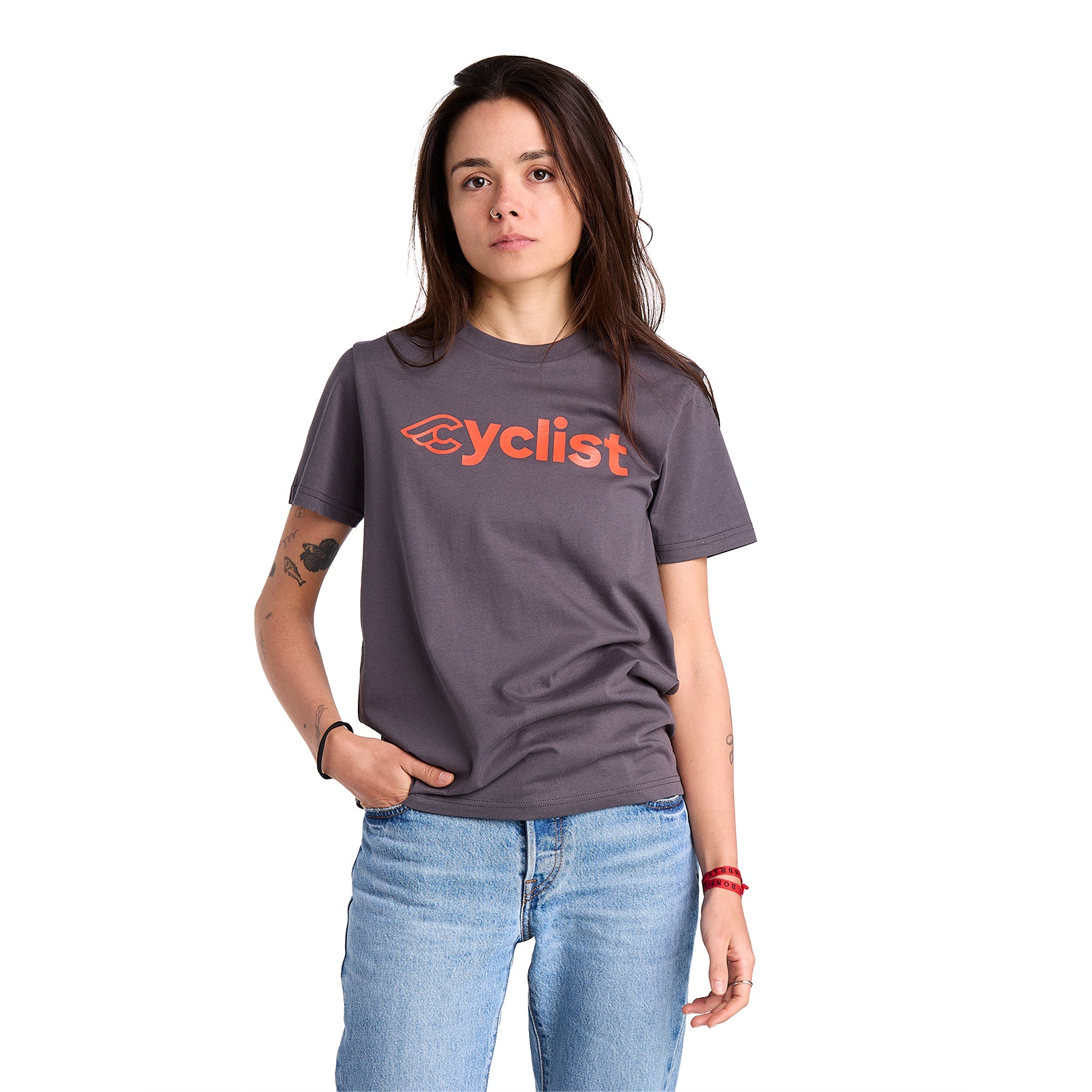 cinelli-t-shirt-cyclist-gray-maglietta-cotone-bio image 2
