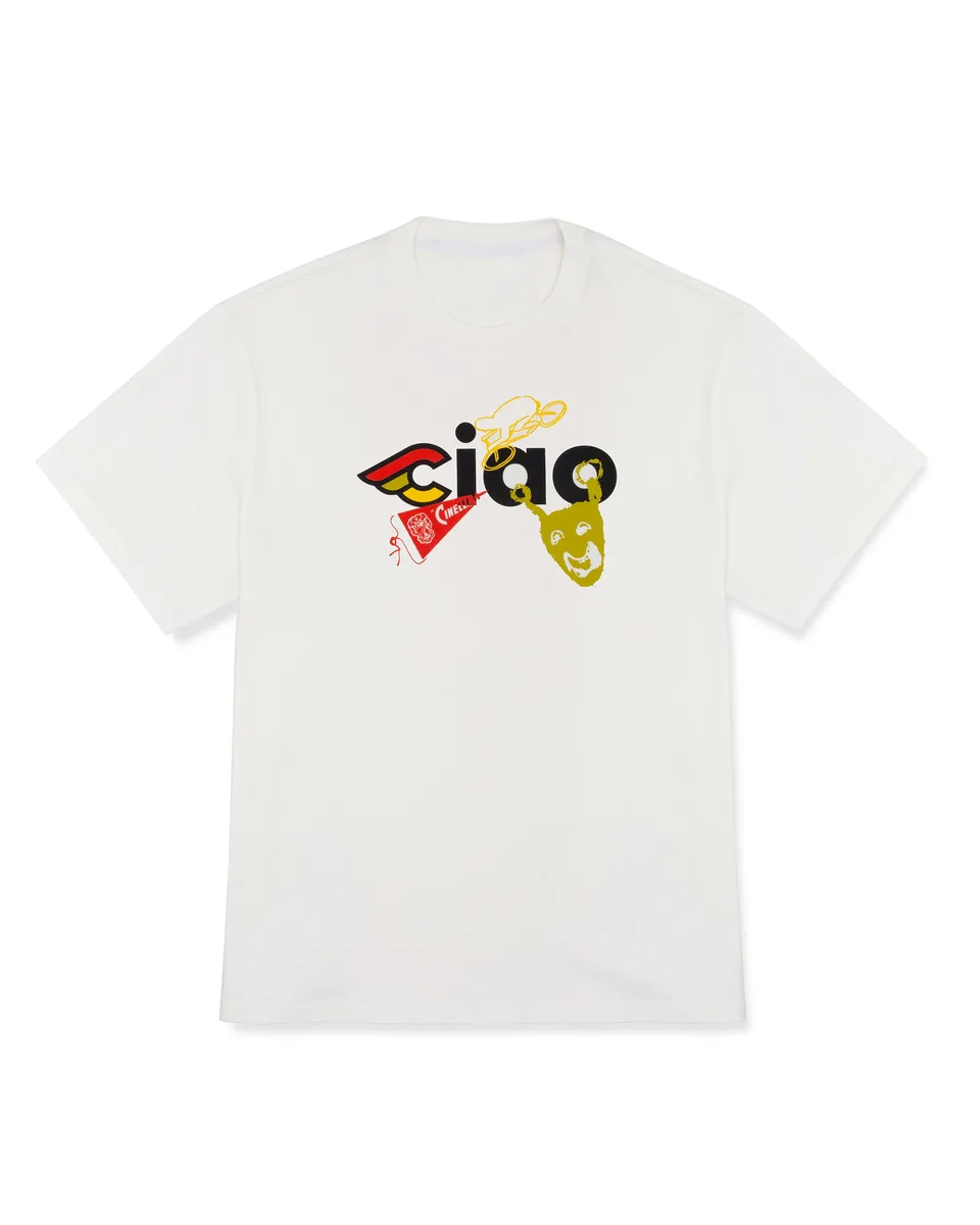 cinelli-t-shirt-ciao-icons-white-cotone-made-in-italy image 1