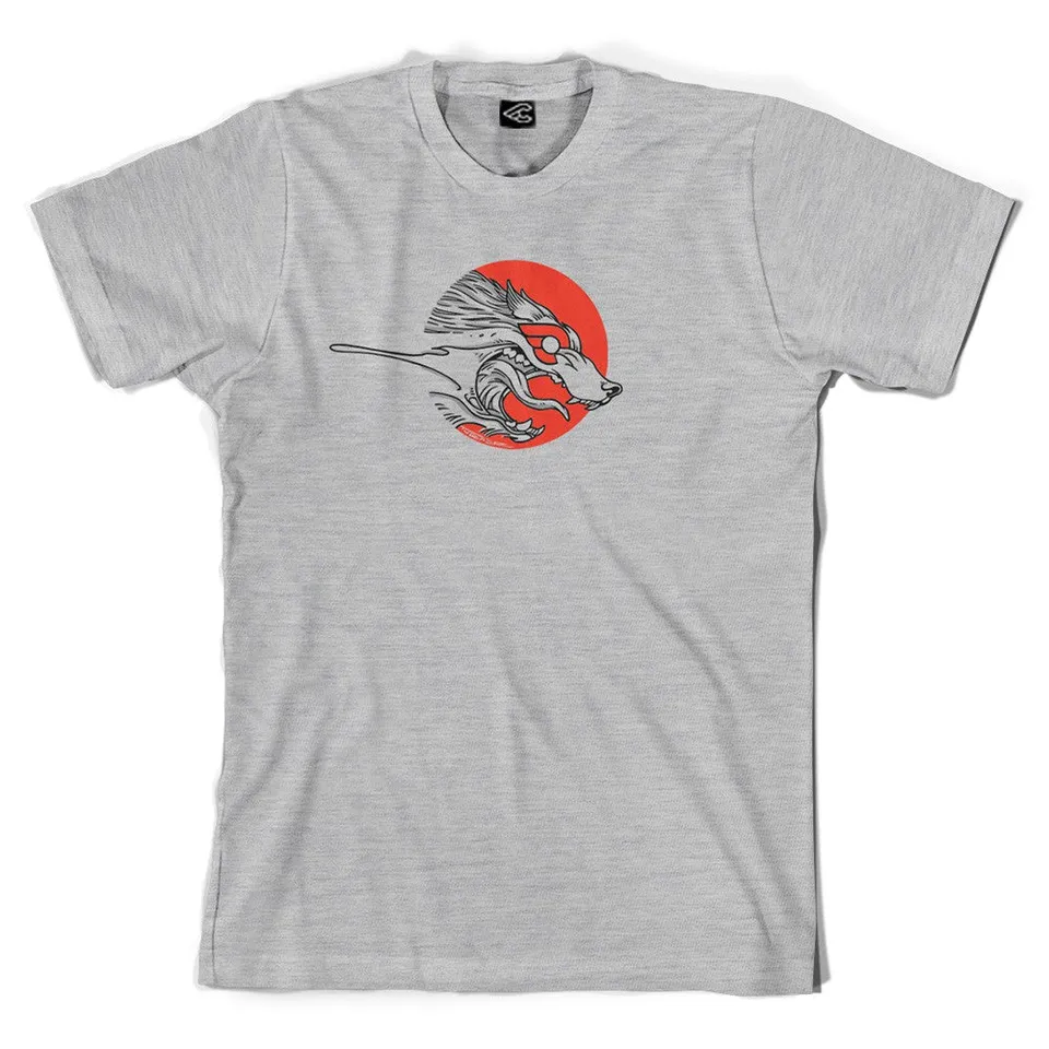 cinelli-sam-turner-the-wolf-t-shirt-grigia-in-cotone image 1
