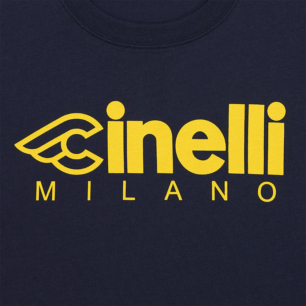 cinelli-milano-2-t-shirt-uomo-blu-cotone-organico image 2