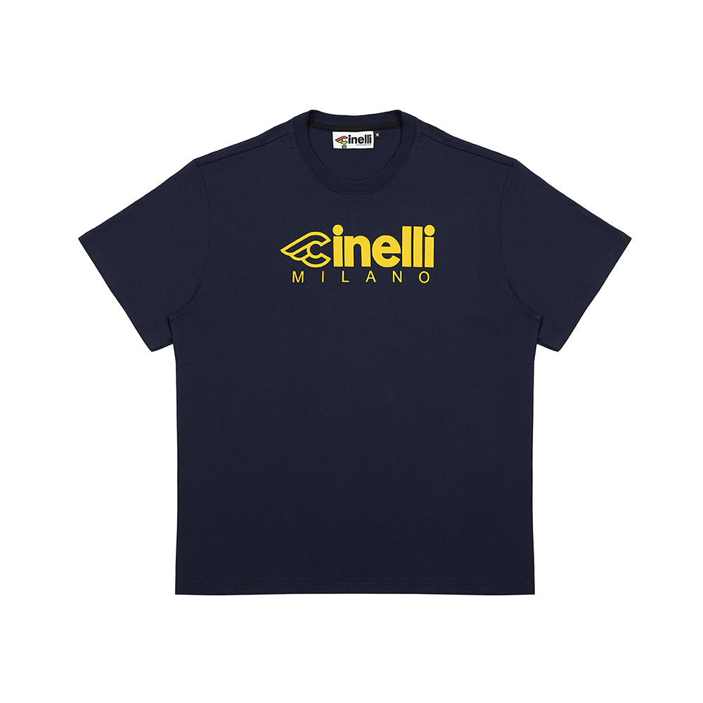 cinelli-milano-2-t-shirt-uomo-blu-cotone-organico image 1