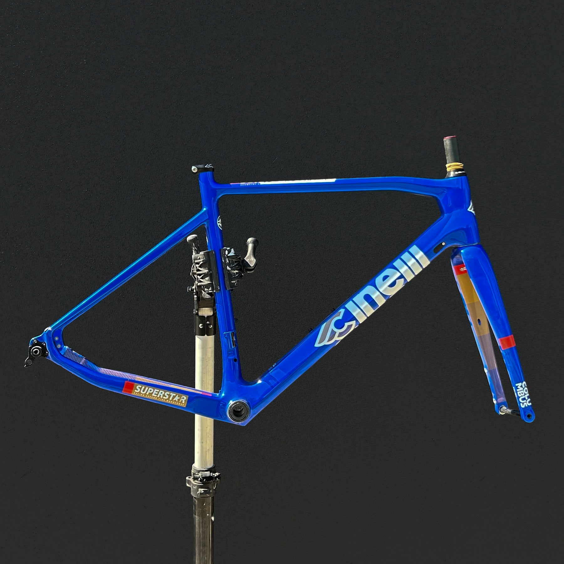 cinelli-frameset-superstar-disc-dark-night-54l-telaio-carbonio image 1