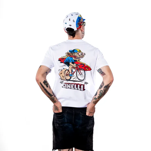 cinelli-jimbo-phillips-t-shirt-cotone-bianco image 1