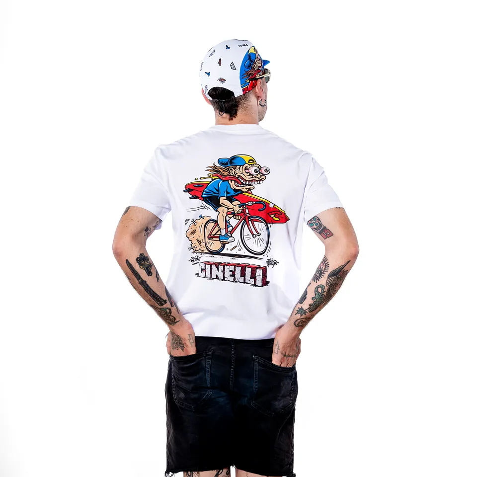 cinelli-jimbo-phillips-t-shirt-cotone-bianco image 1
