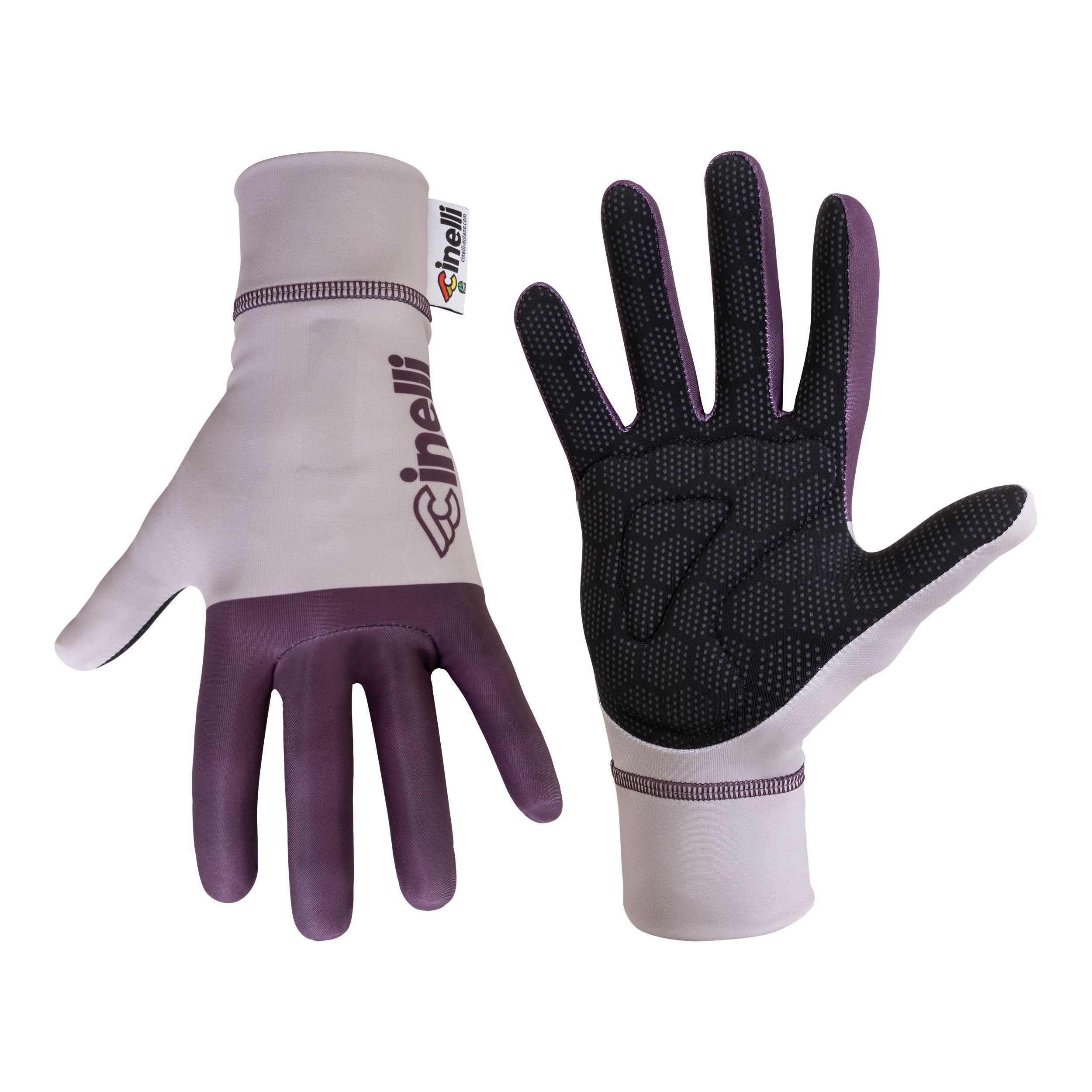 cinelli-tempo-purple-block-guanti-invernali-ciclismo image 1