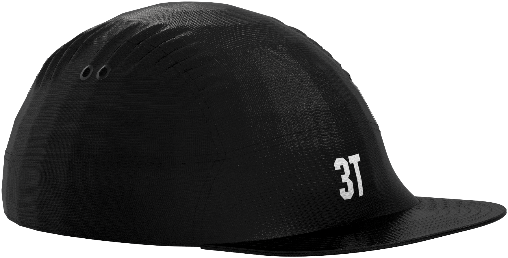 3t-5-panel-hat-cappellino-cinque-pannelli-nero-logo-bianco image 1
