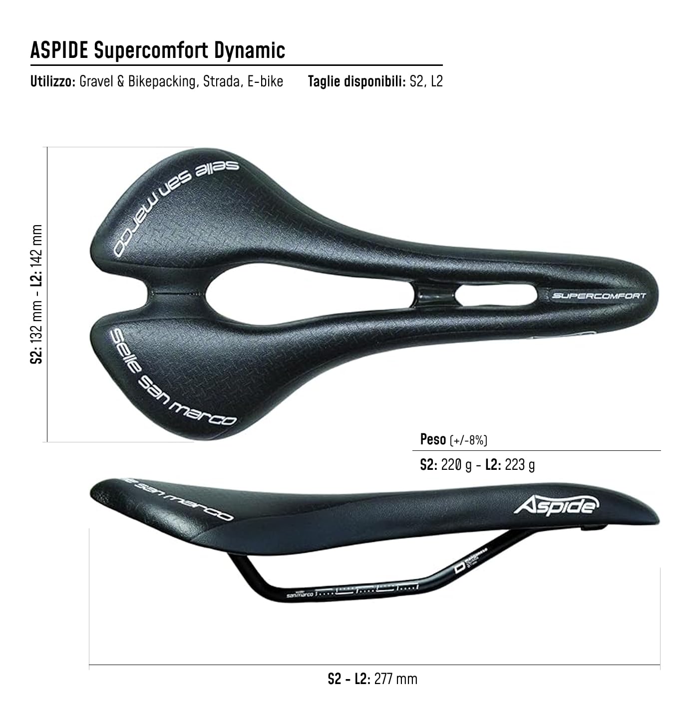 selle-san-marco-aspide-supercomfort-dynamic-sella-bici-gravel-l2-nero image 3