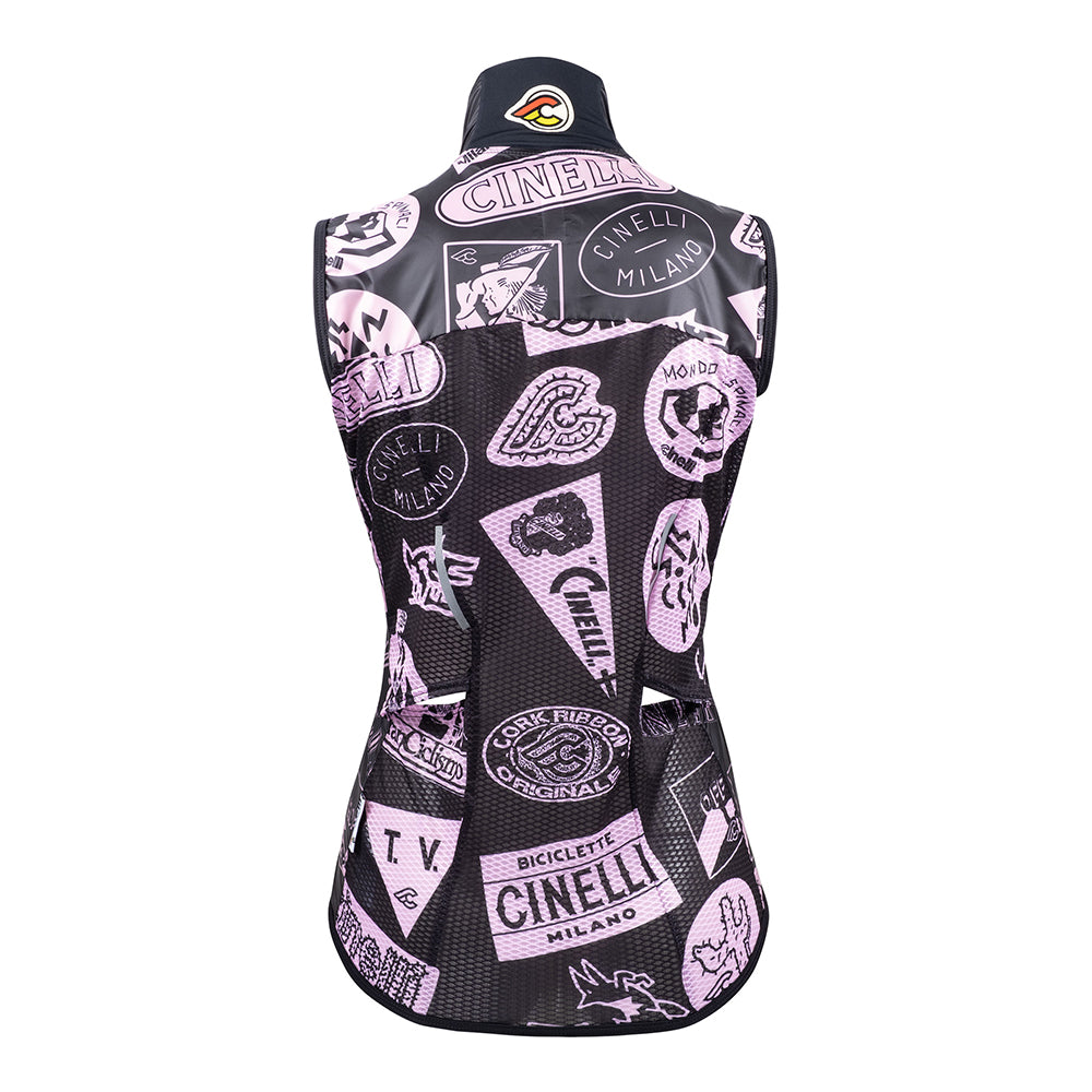 cinelli-tempo-woman-gilet-nero-antivento image 2