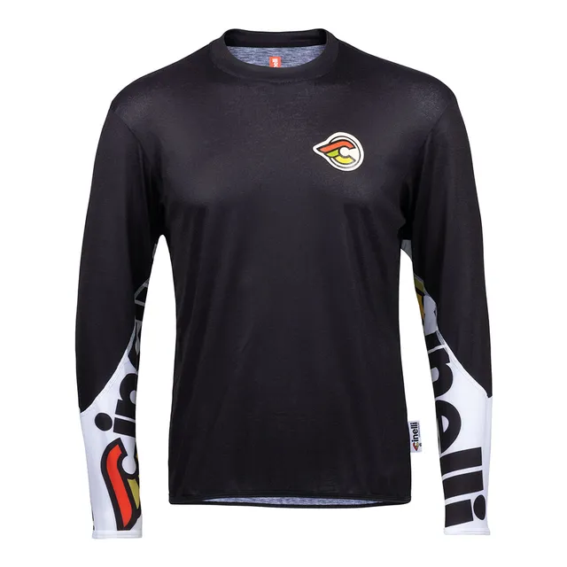 cinelli-tech-tee-longsleeve-mega-logo-maglia-manica-lunga-nera image 1