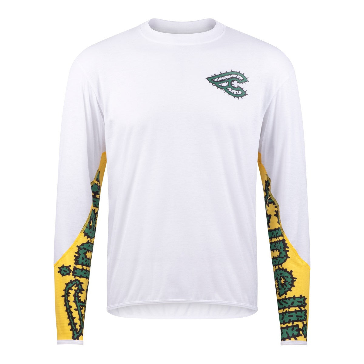 cinelli-tech-tee-manica-lunga-gravel-cactus-white image 1