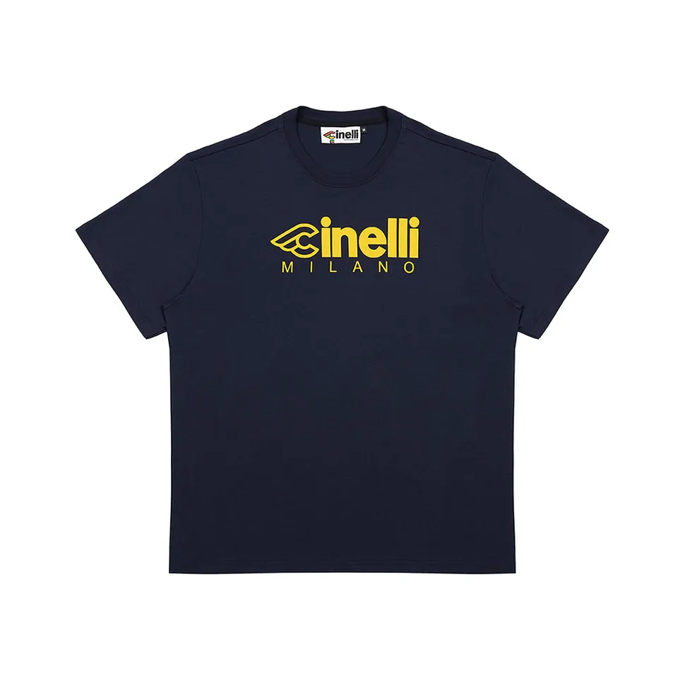 cinelli-milano-2-t-shirt-uomo-blu-cotone-organico image 1