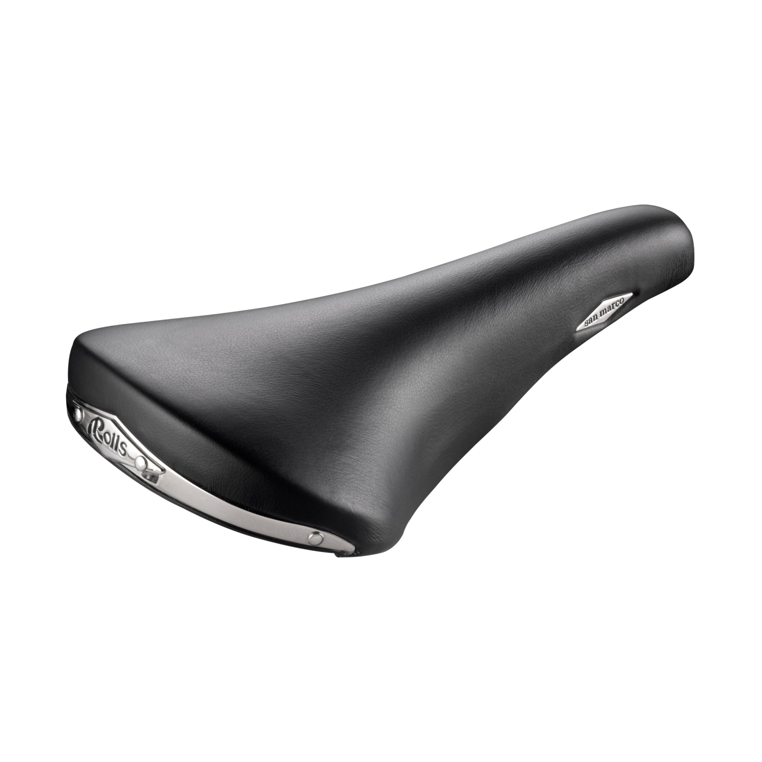 selle-san-marco-rolls-sella-racing-classica-in-pelle-143x282-mm-telaio-titanio image 1