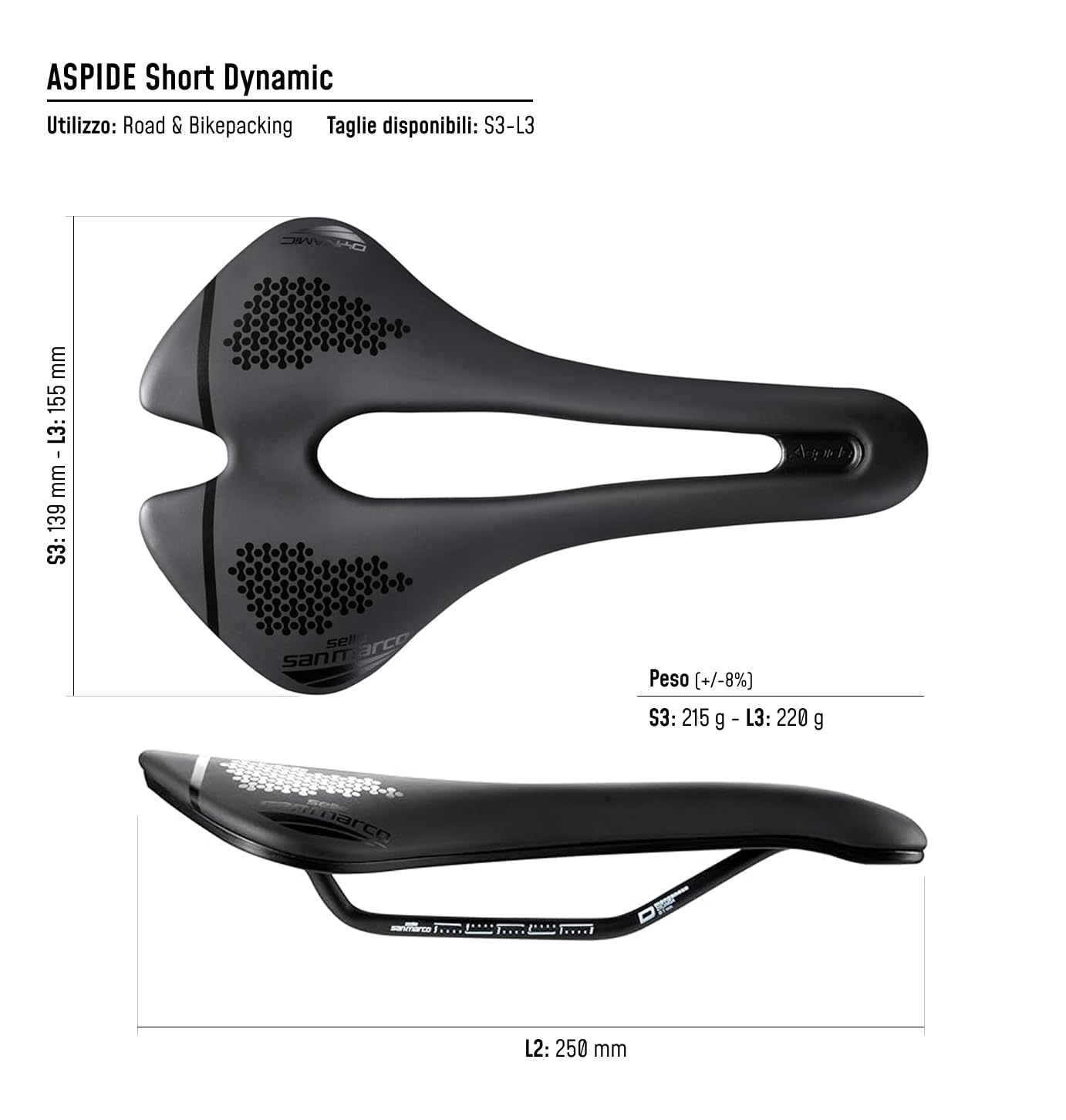selle-san-marco-aspide-short-dynamic-s3-nera-sella-strada-139x250-mm image 5