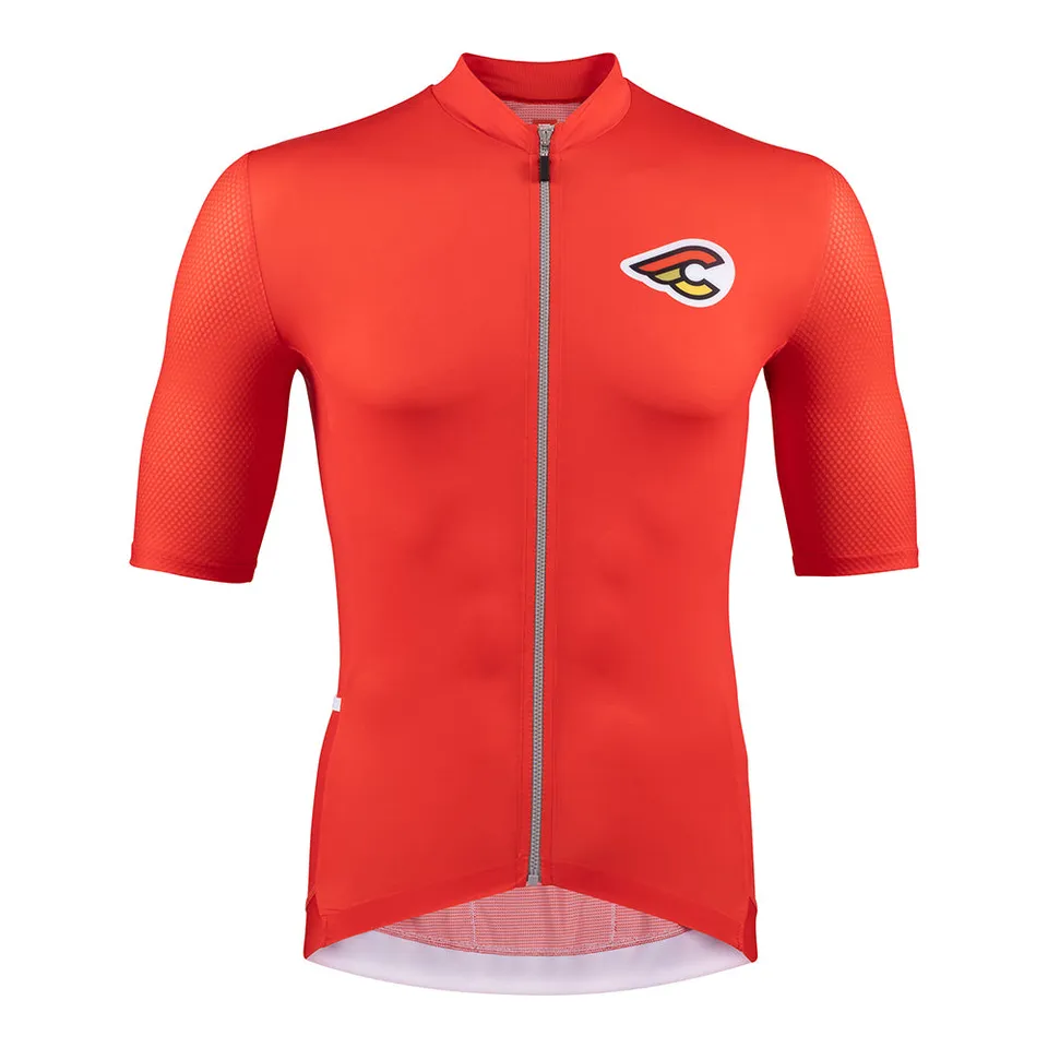 cinelli-tempo-maglia-mesh-in-bike-we-trust-rosso-jersey-ultraleggero-alta-estate image 1