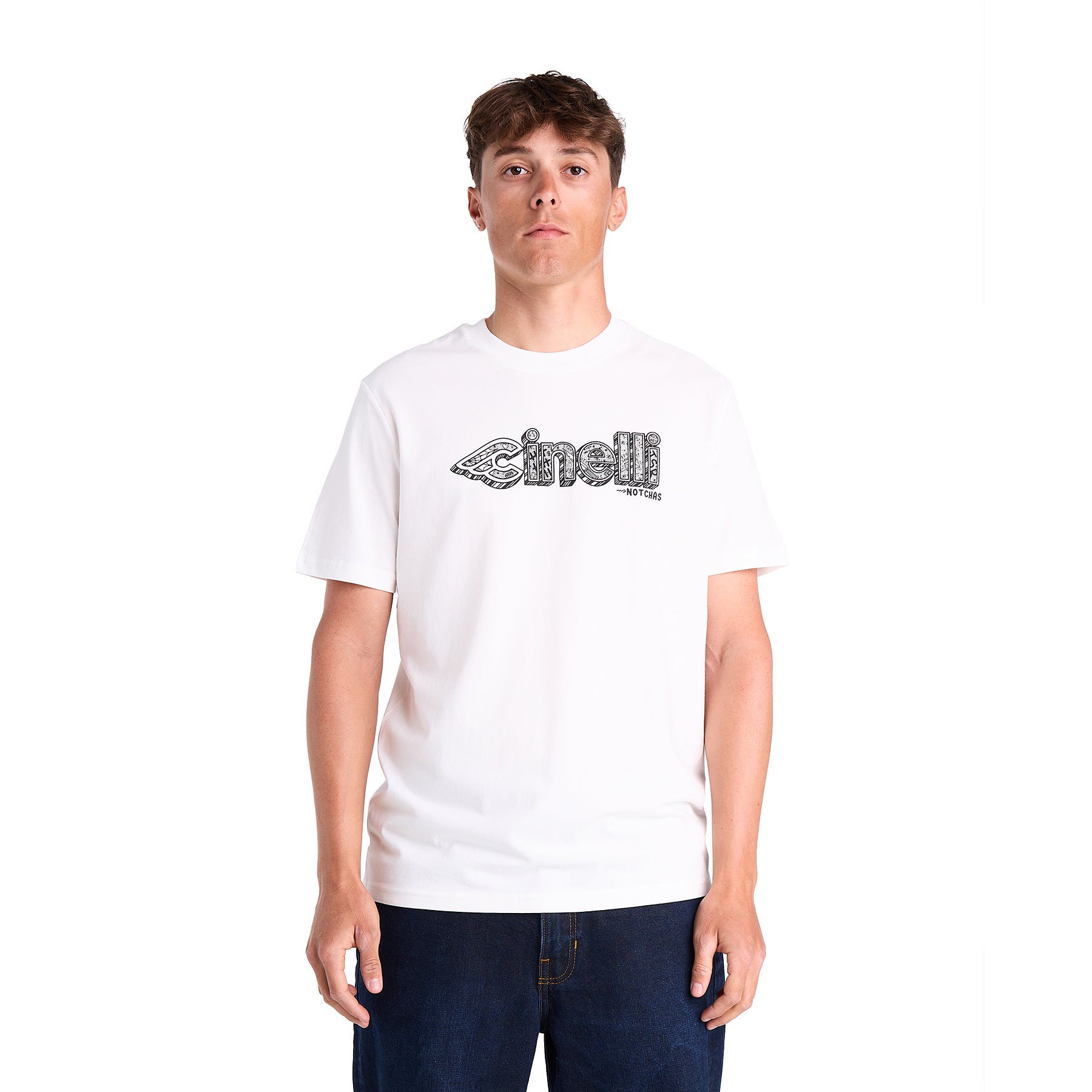 cinelli-chas-christiansen-shred-life-t-shirt-cotone-bianca image 3