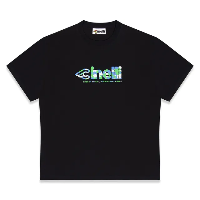 cinelli-t-shirt-global-cycling-black-maglietta-cotone-organico image 1