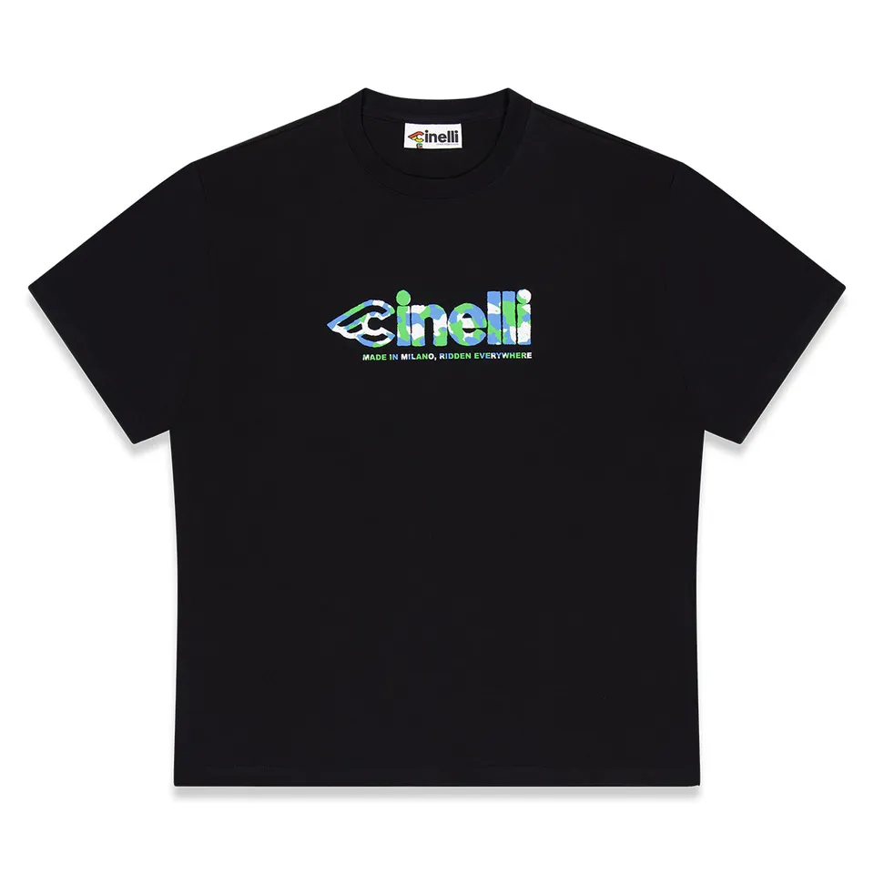 cinelli-t-shirt-global-cycling-black-maglietta-cotone-organico image 1