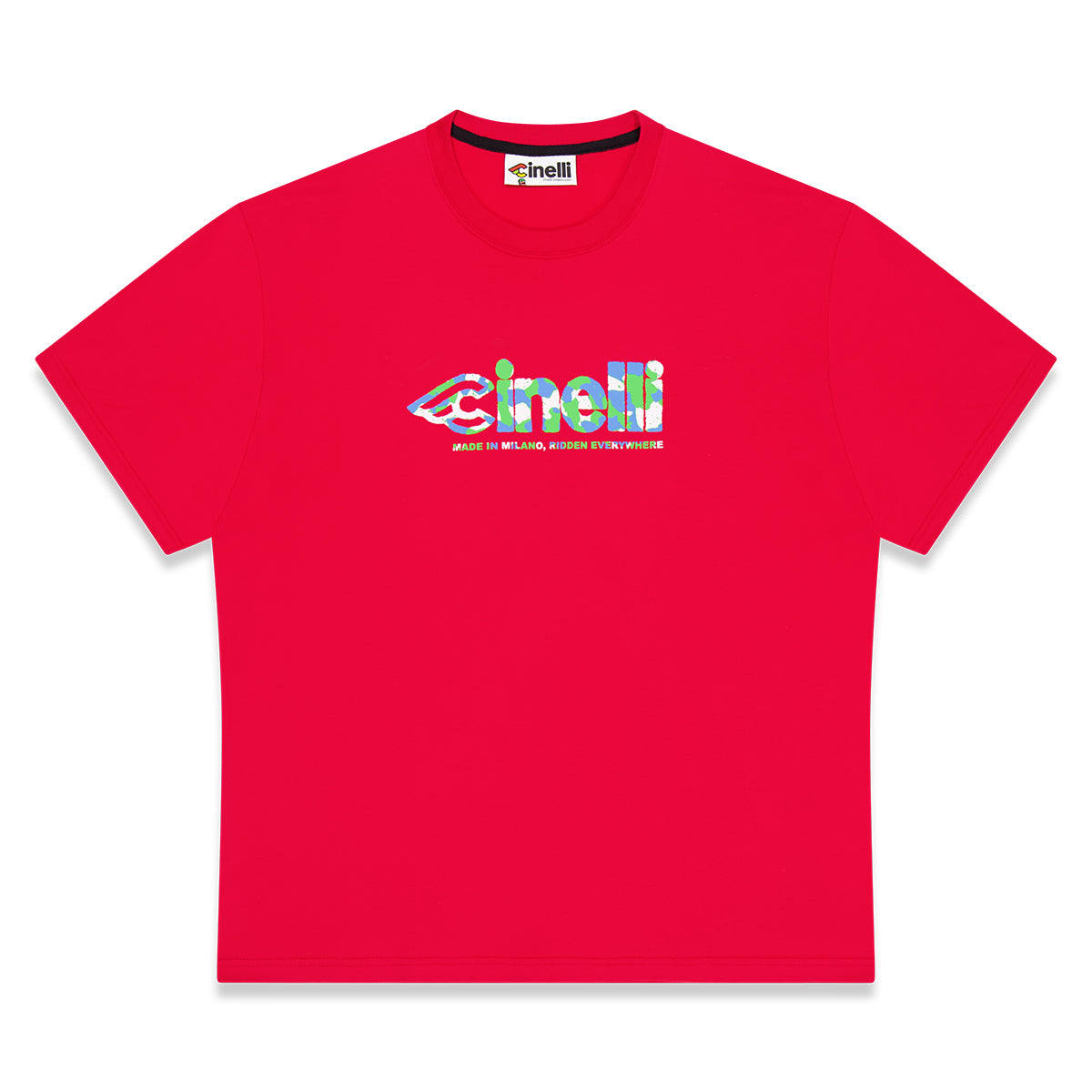 cinelli-global-cycling-t-shirt-rossa-unisex image 1