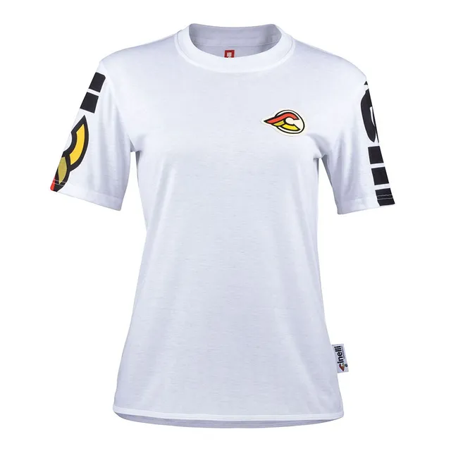 cinelli-tech-tee-mega-logo-white-t-shirt-tecnica-manica-corta image 1