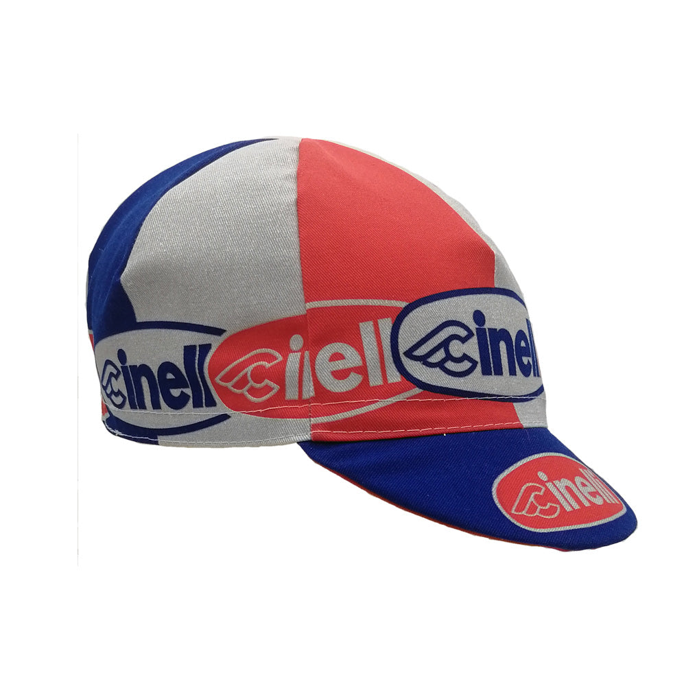 cinelli-cappellino-ciclismo-oval-rosso-e-blu image 1