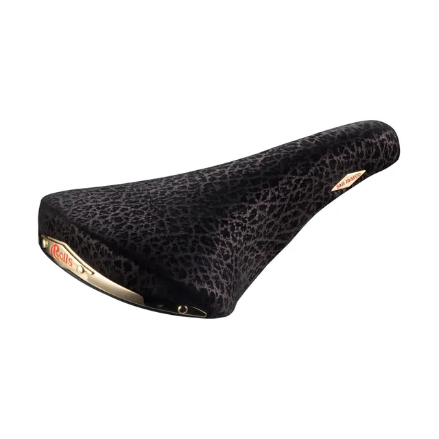 selle-san-marco-rolls-sella-bici-vintage-bottega-pelle-l1-nero-oro image 1