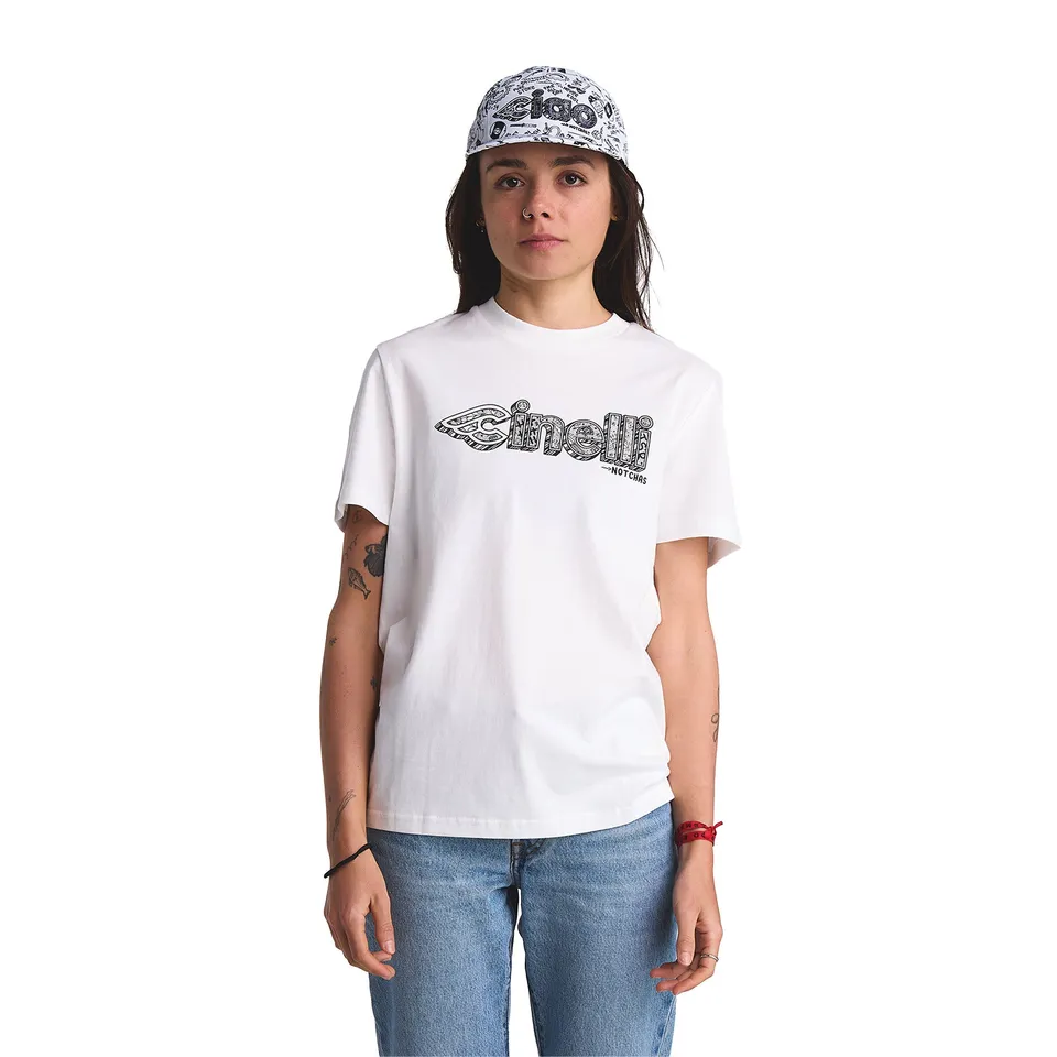 cinelli-chas-christiansen-shred-life-t-shirt-cotone-bianca image 1